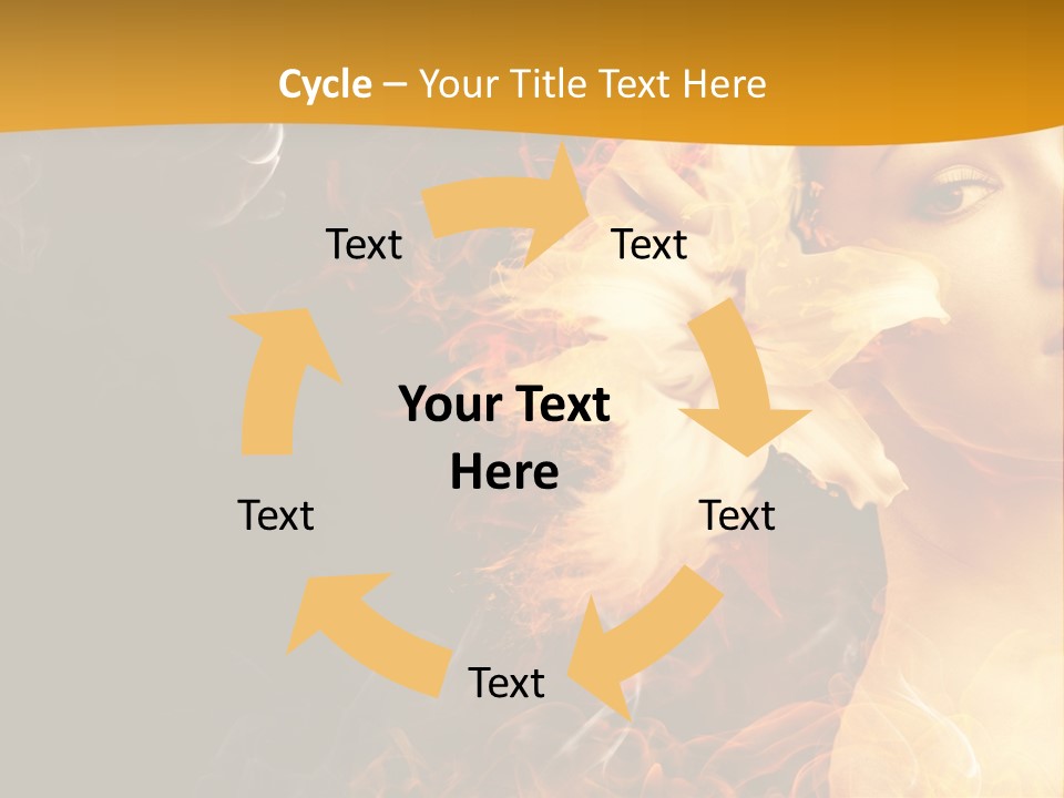 Face Red Fashion PowerPoint Template