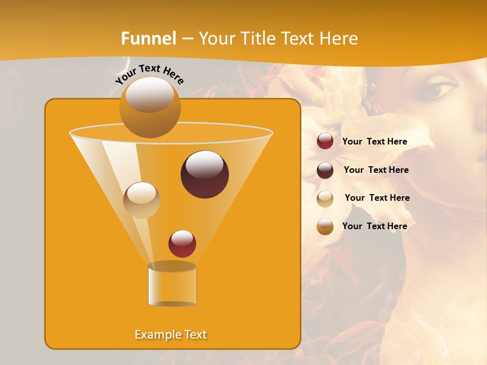 Face Red Fashion PowerPoint Template