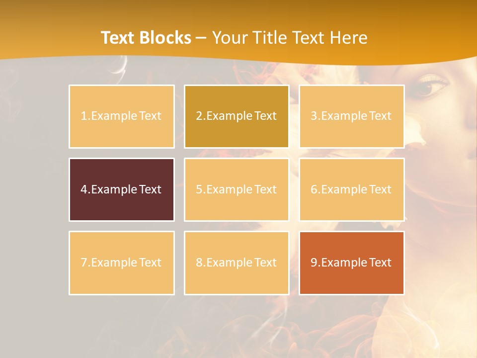 Face Red Fashion PowerPoint Template