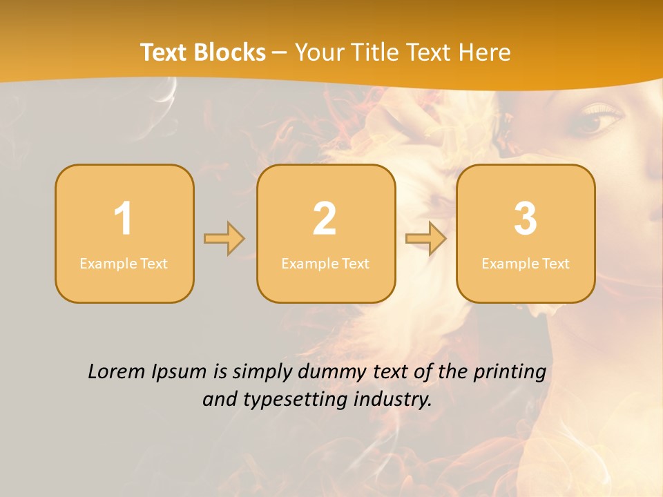 Face Red Fashion PowerPoint Template