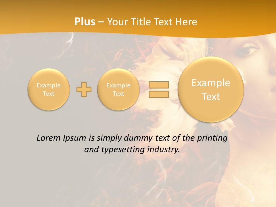 Face Red Fashion PowerPoint Template