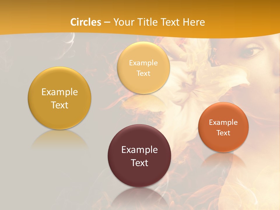 Face Red Fashion PowerPoint Template