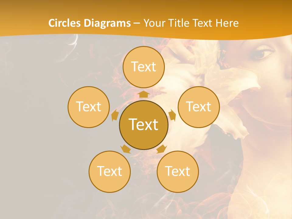 Face Red Fashion PowerPoint Template