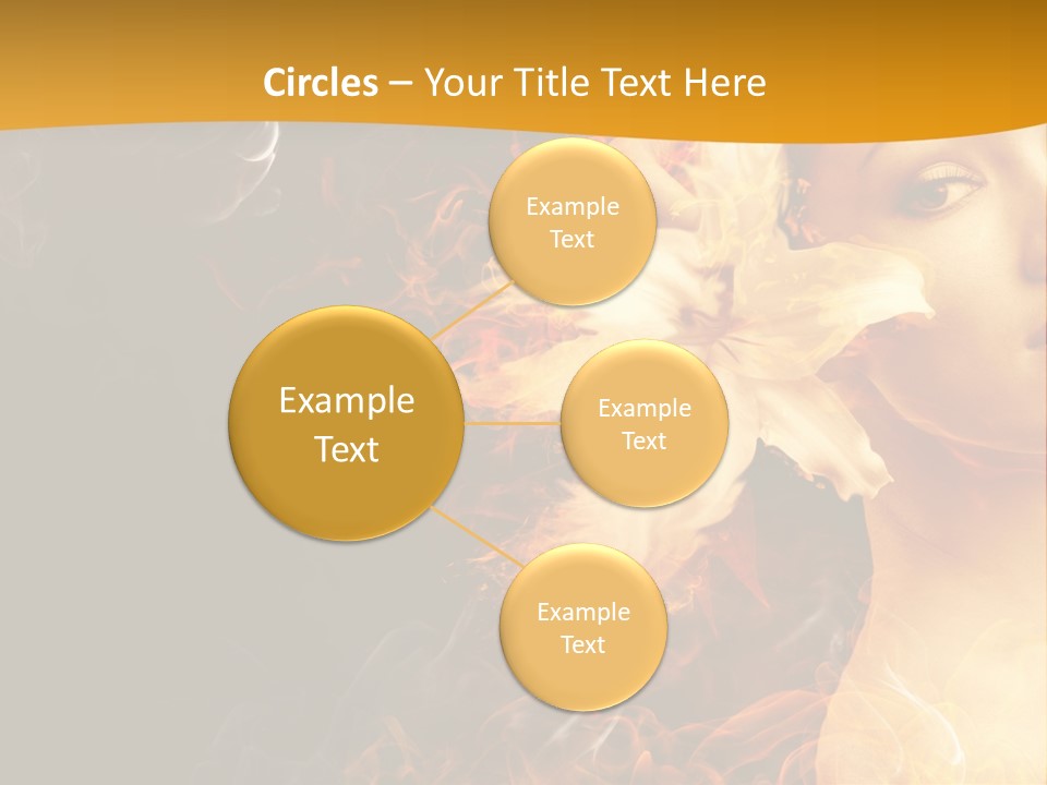 Face Red Fashion PowerPoint Template