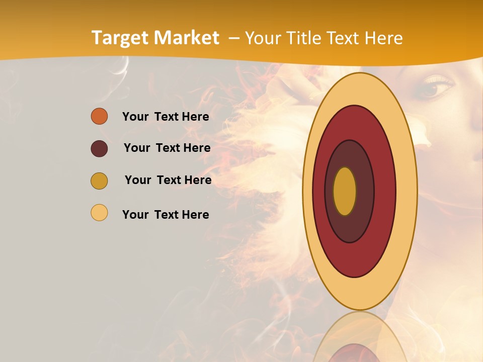 Face Red Fashion PowerPoint Template