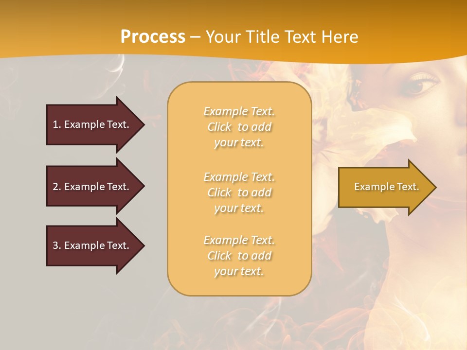 Face Red Fashion PowerPoint Template