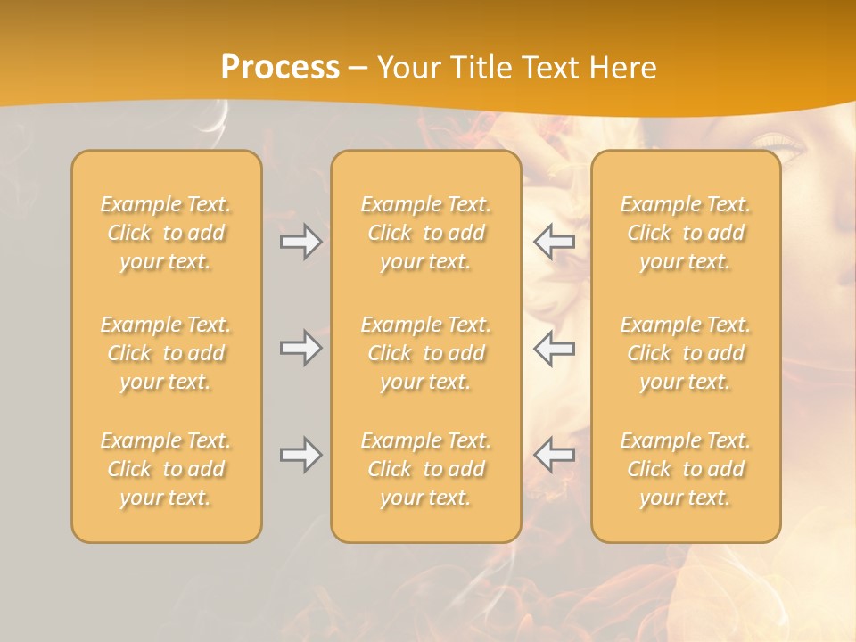 Face Red Fashion PowerPoint Template
