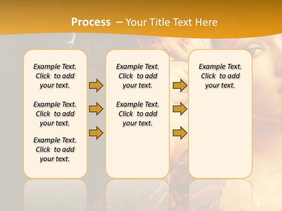 Face Red Fashion PowerPoint Template