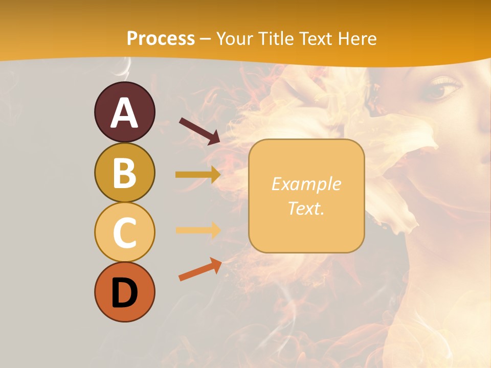 Face Red Fashion PowerPoint Template