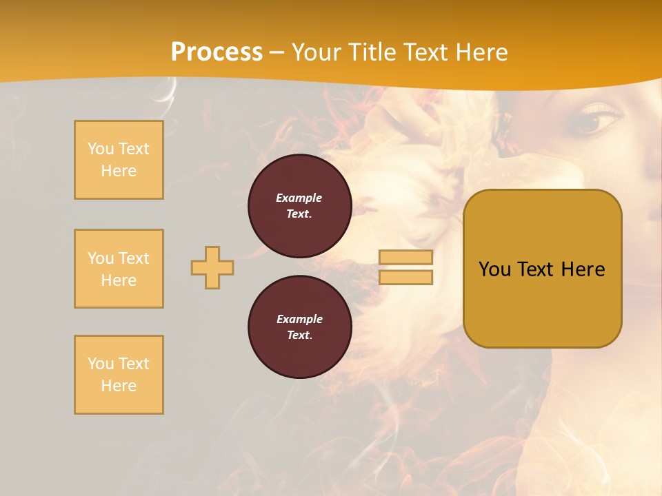 Face Red Fashion PowerPoint Template
