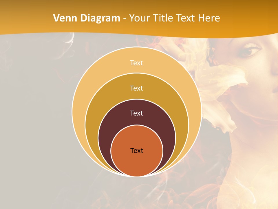 Face Red Fashion PowerPoint Template