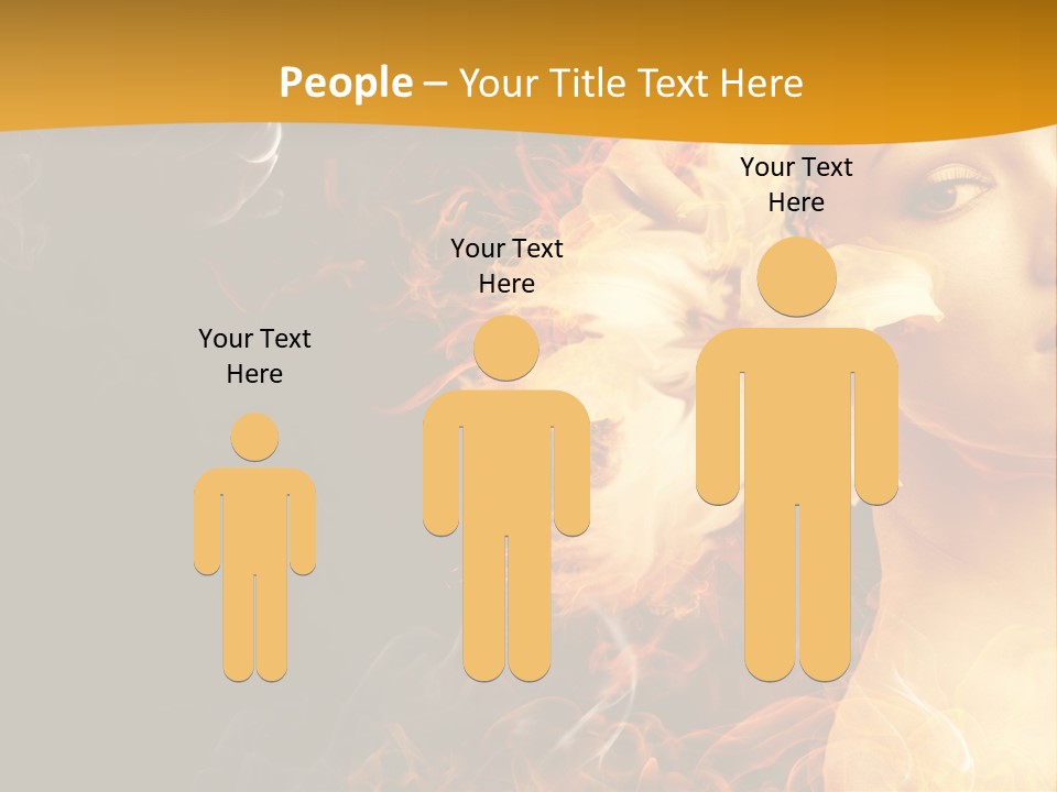 Face Red Fashion PowerPoint Template