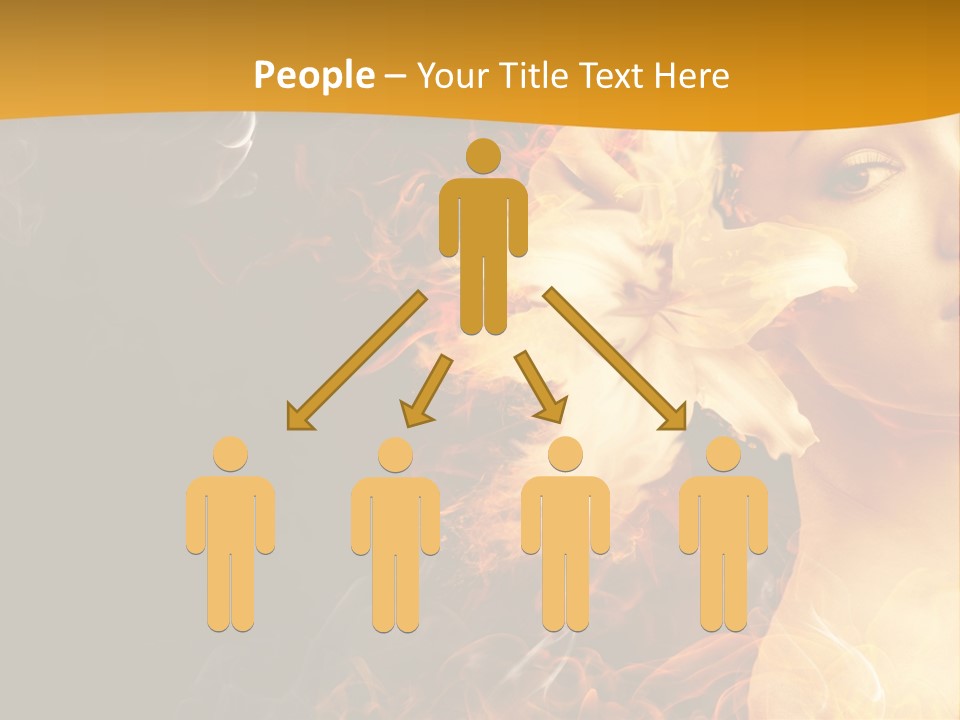 Face Red Fashion PowerPoint Template