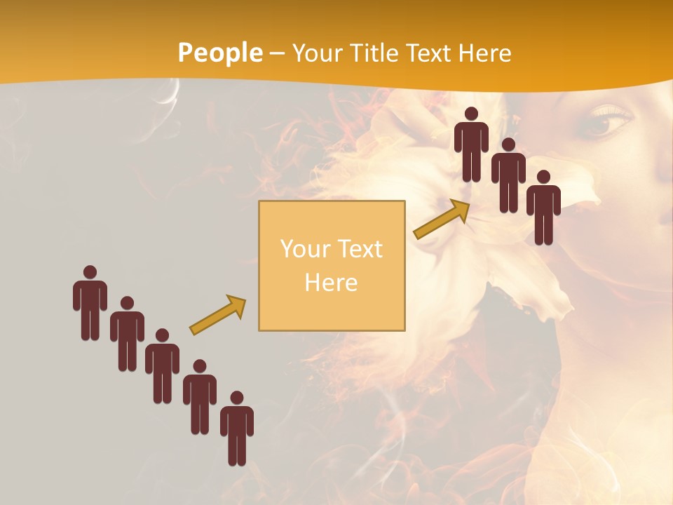 Face Red Fashion PowerPoint Template