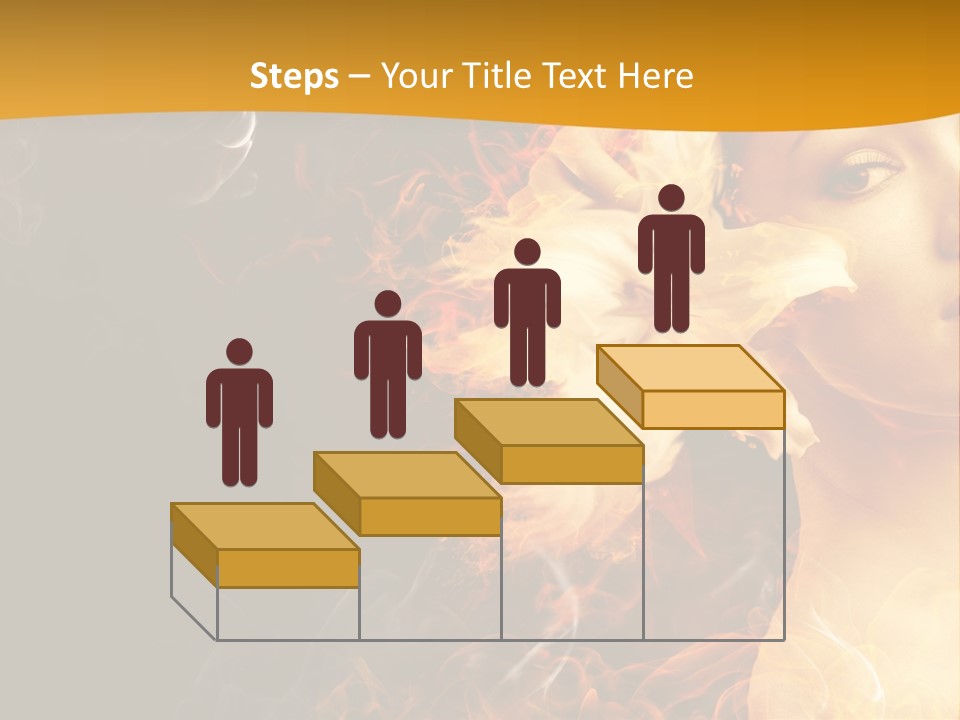 Face Red Fashion PowerPoint Template