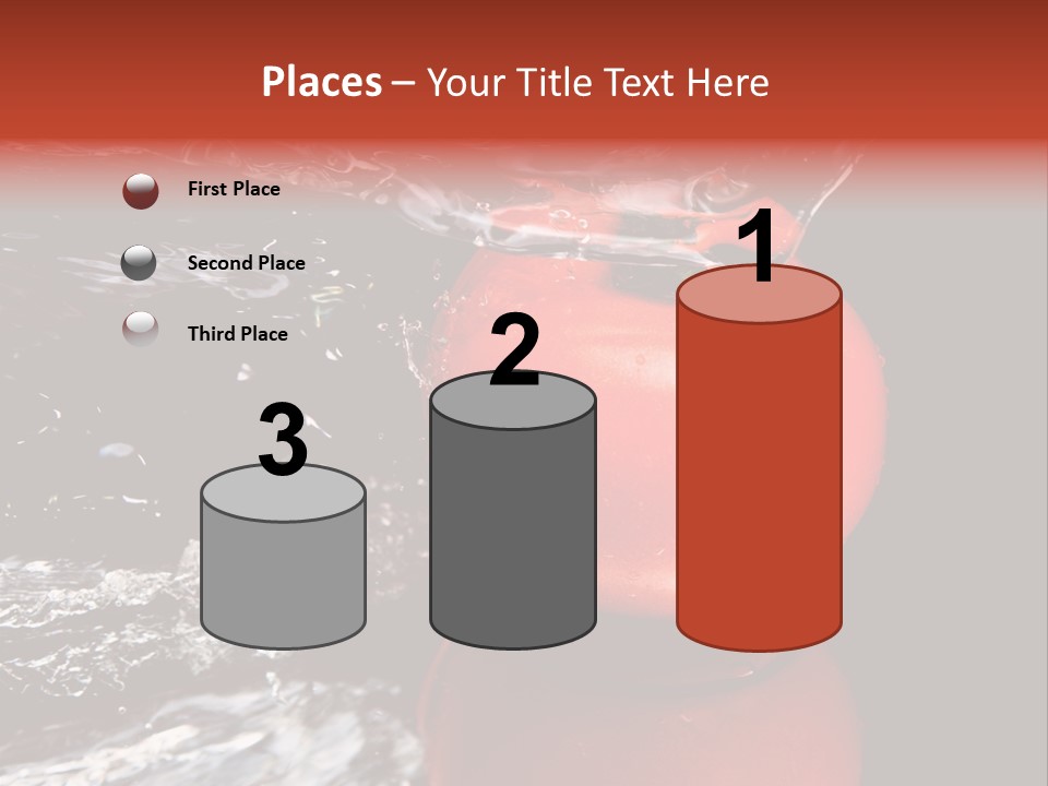 Drink Drop White PowerPoint Template