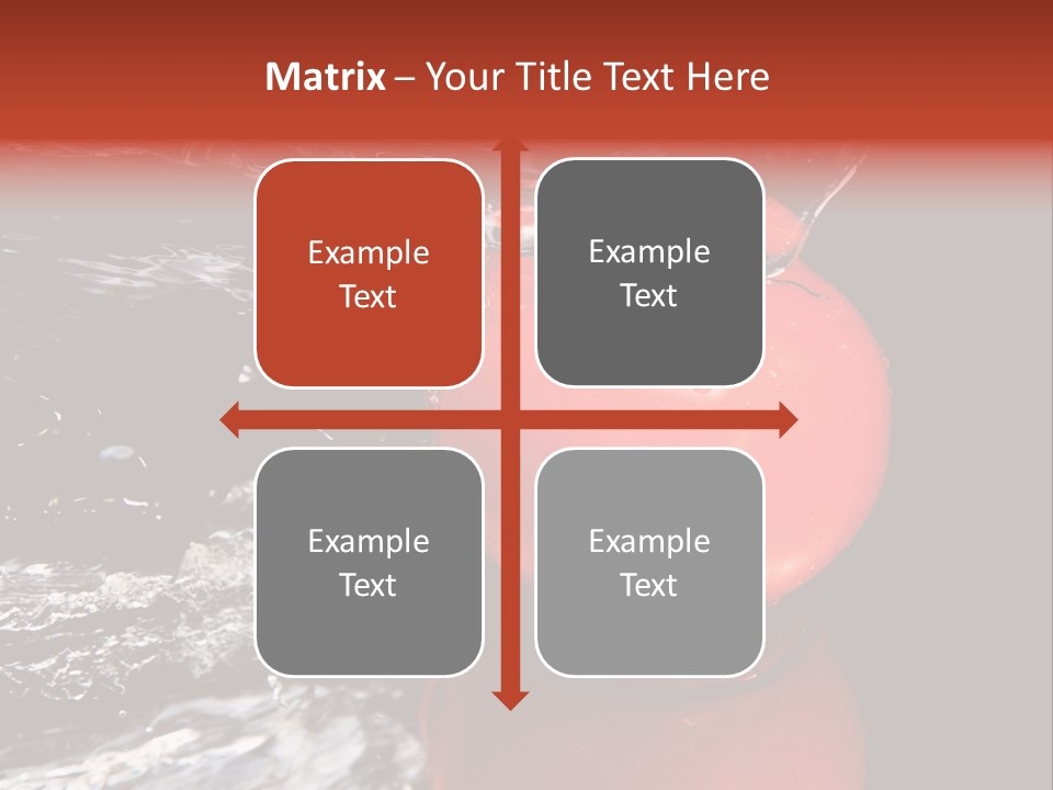 Drink Drop White PowerPoint Template