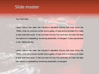 Drink Drop White PowerPoint Template