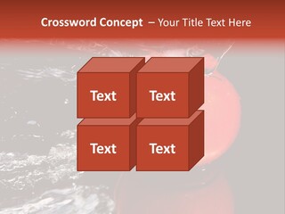 Drink Drop White PowerPoint Template