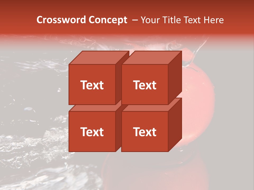 Drink Drop White PowerPoint Template