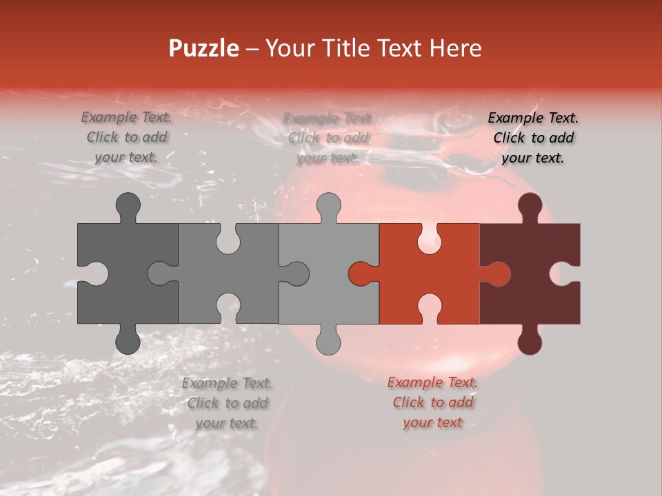 Drink Drop White PowerPoint Template