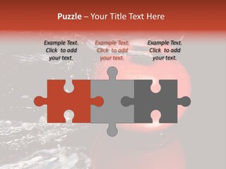 Drink Drop White PowerPoint Template