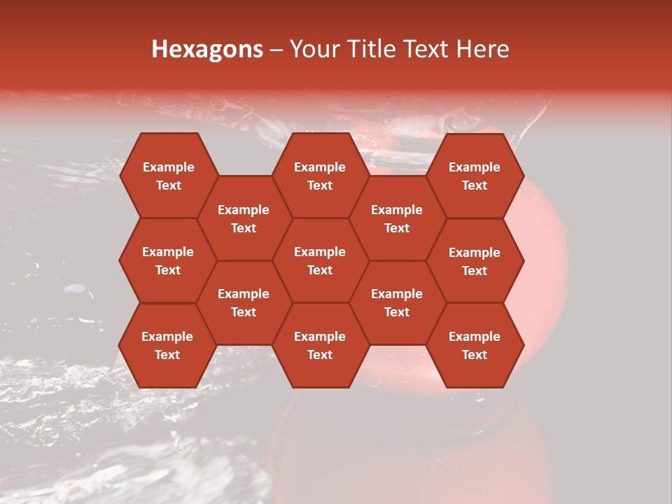 Drink Drop White PowerPoint Template