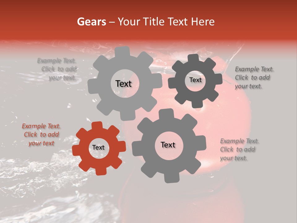 Drink Drop White PowerPoint Template