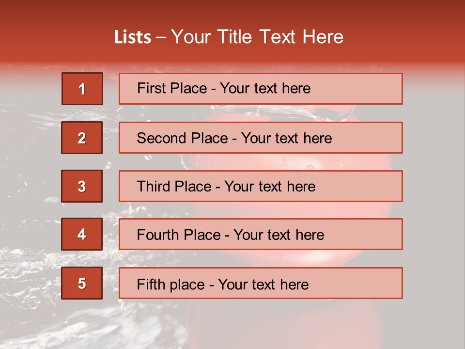 Drink Drop White PowerPoint Template