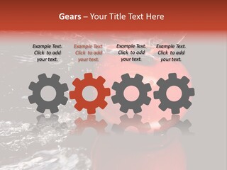 Drink Drop White PowerPoint Template