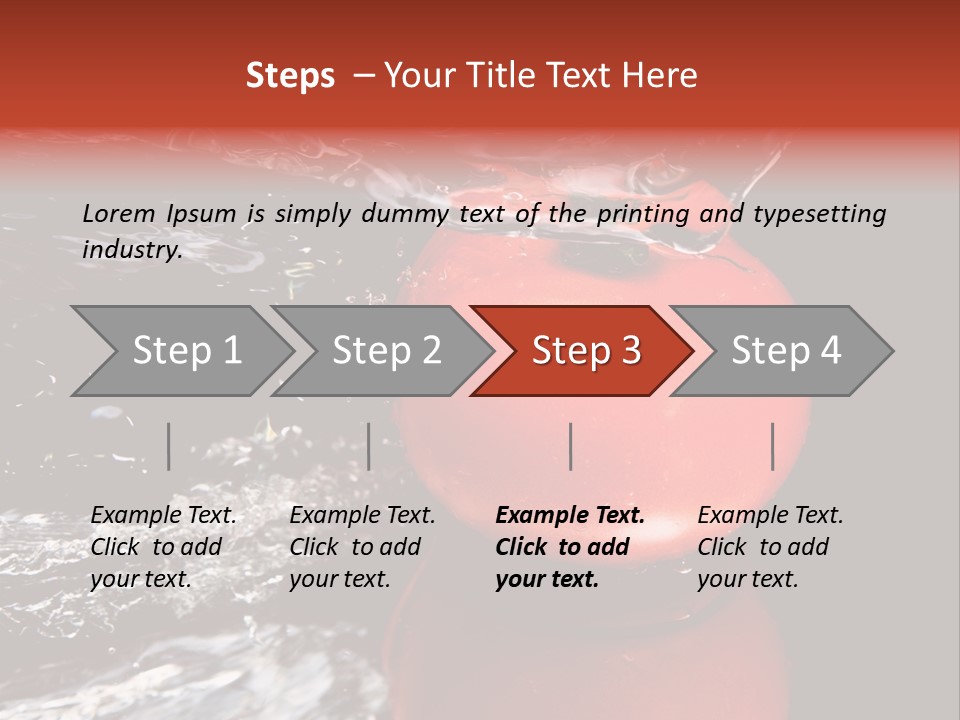 Drink Drop White PowerPoint Template
