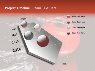 Drink Drop White PowerPoint Template