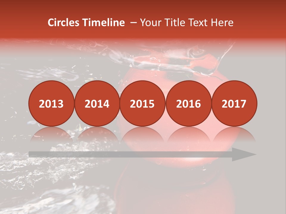 Drink Drop White PowerPoint Template