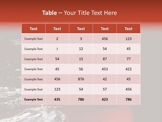 Drink Drop White PowerPoint Template