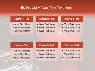 Drink Drop White PowerPoint Template