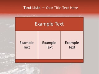 Drink Drop White PowerPoint Template