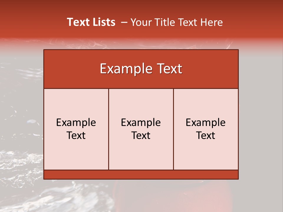 Drink Drop White PowerPoint Template