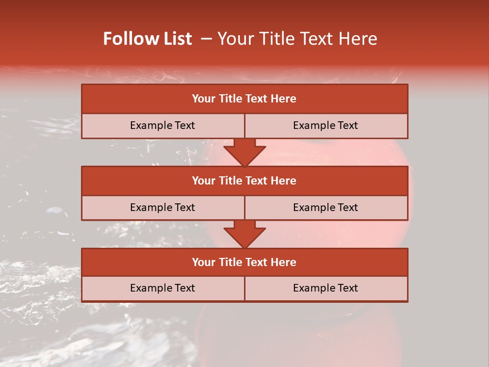 Drink Drop White PowerPoint Template