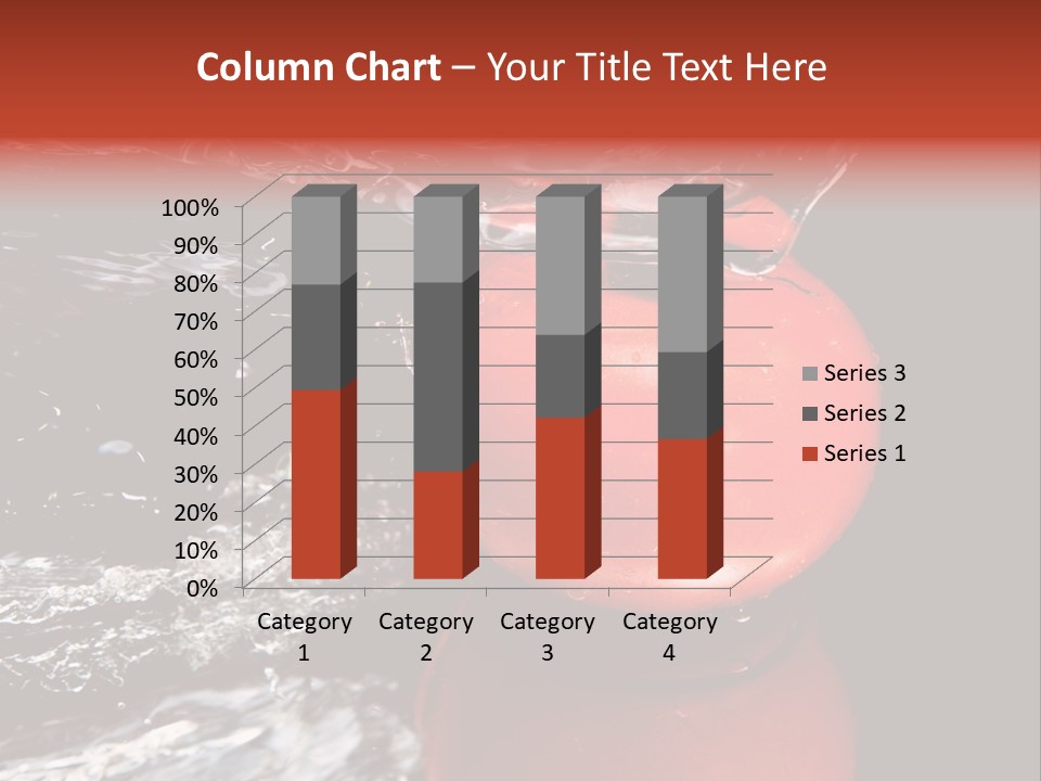 Drink Drop White PowerPoint Template