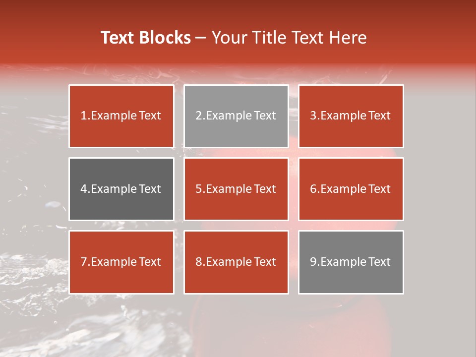 Drink Drop White PowerPoint Template