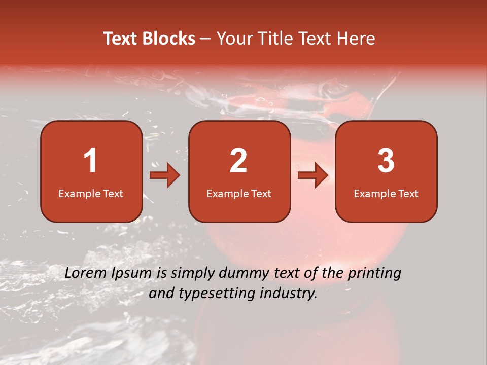 Drink Drop White PowerPoint Template