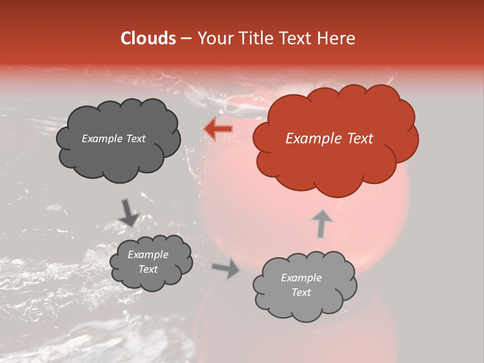 Drink Drop White PowerPoint Template