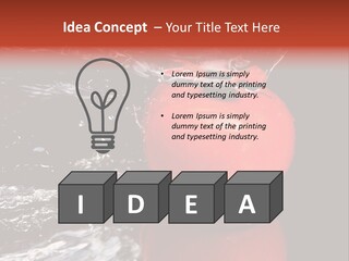 Drink Drop White PowerPoint Template