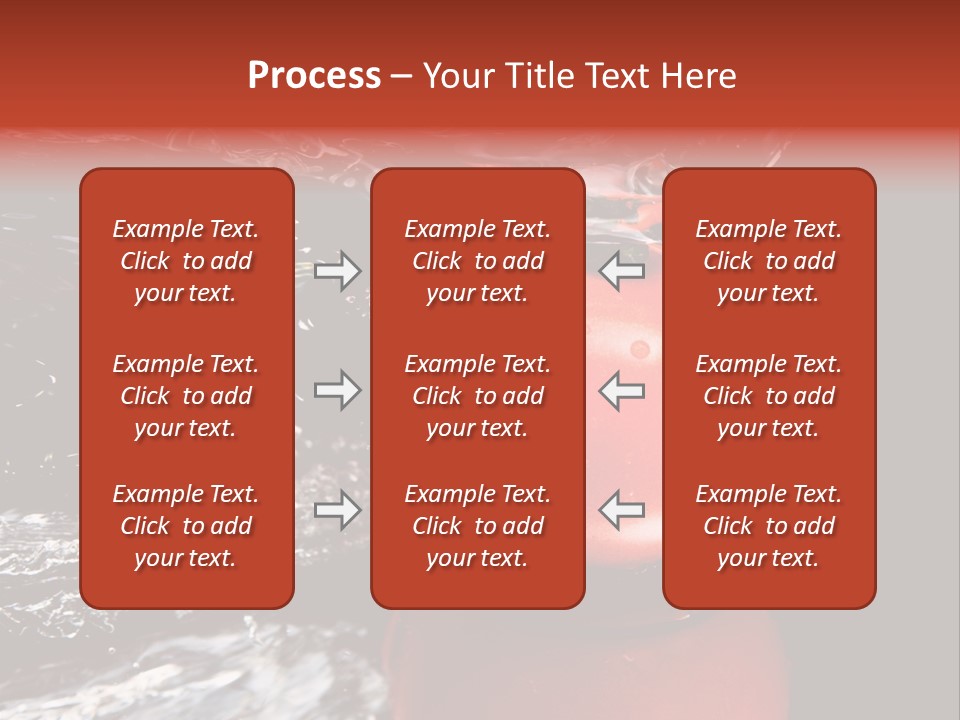 Drink Drop White PowerPoint Template