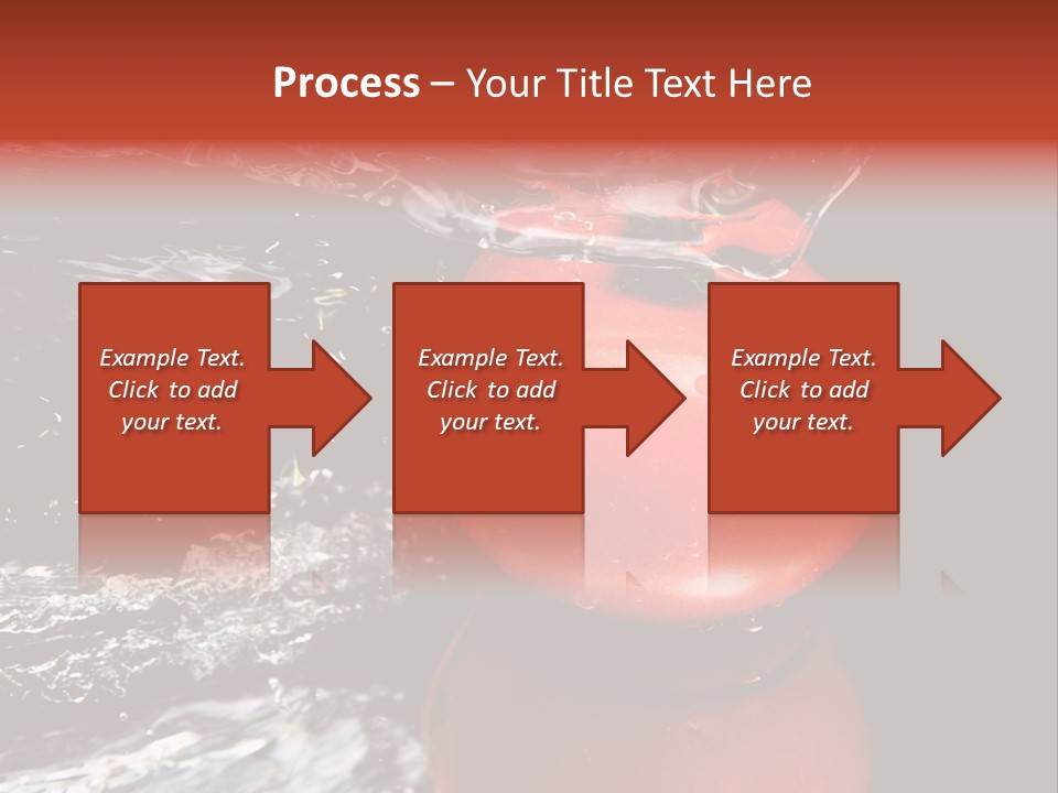Drink Drop White PowerPoint Template