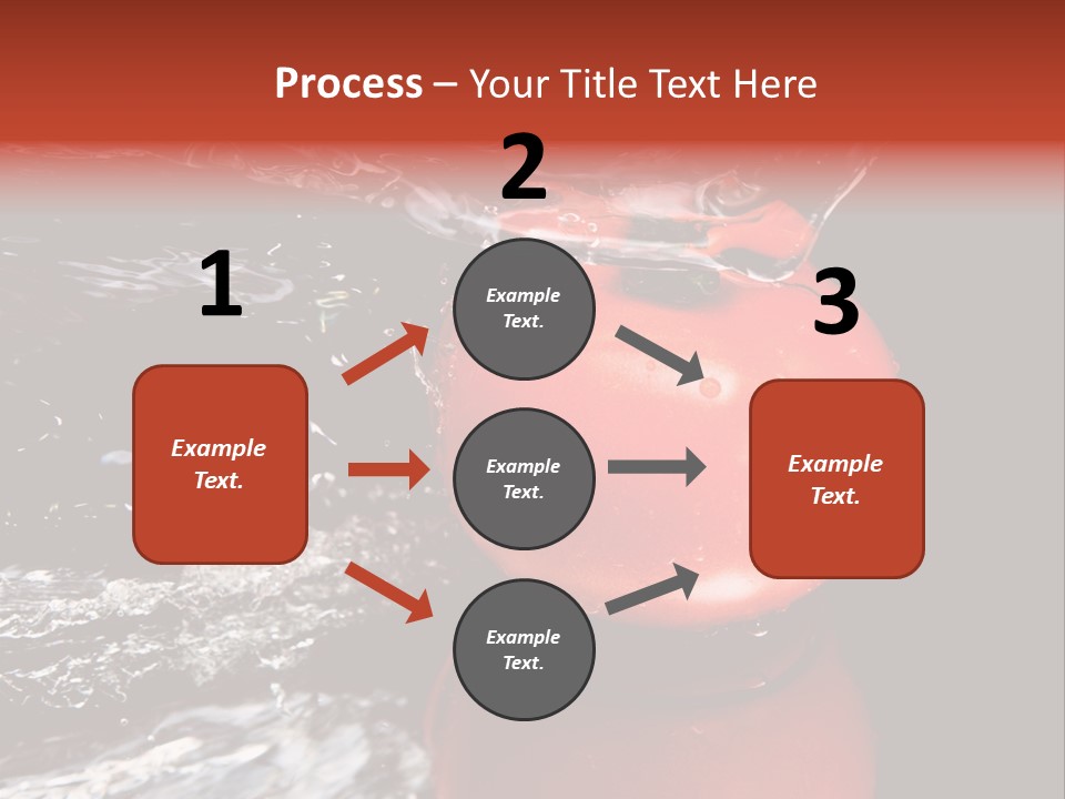 Drink Drop White PowerPoint Template