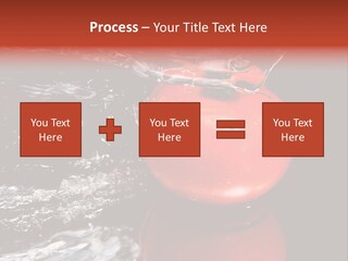 Drink Drop White PowerPoint Template