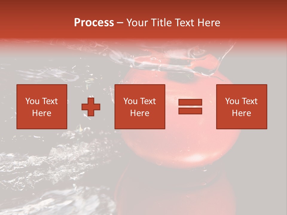 Drink Drop White PowerPoint Template