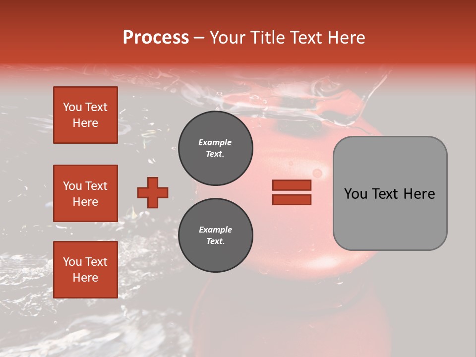 Drink Drop White PowerPoint Template