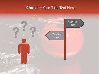 Drink Drop White PowerPoint Template